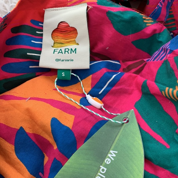 NWT farm rio macaw cotton midi dress - Picture 6 of 10